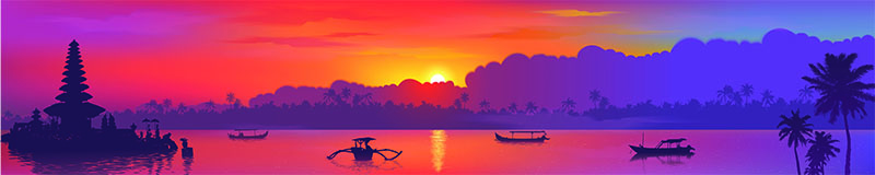 bali - coucher de soleil