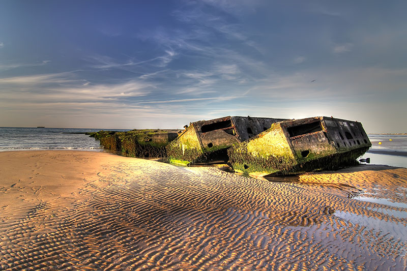 vestige plages du débarquement